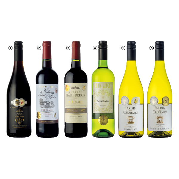 フランス産 赤白ワイン6本セット（157052） 商品サムネイル