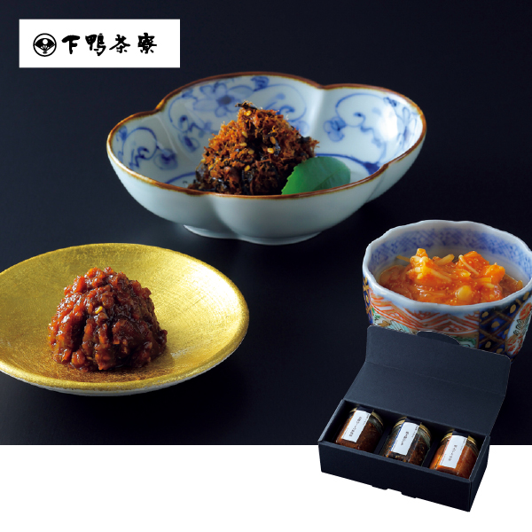 下鴨茶寮 山海の幸 「京都ぽーくの豚味噌・焼き鯖ひじき・明太子なめ茸」（097033） 商品サムネイル