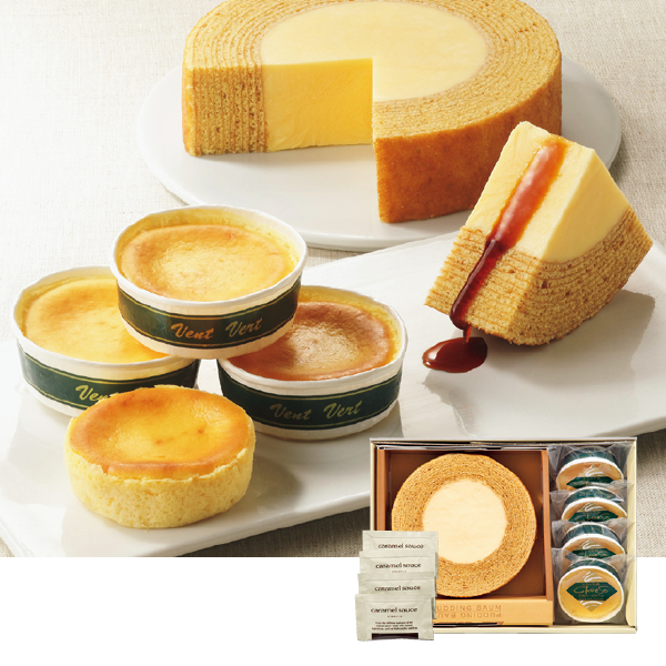 菊家 ゆふいん創作菓子 ぷりんバーム&チーズケーキセット（083067） 商品サムネイル