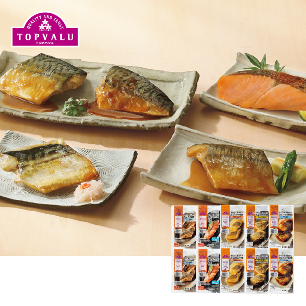トップバリュ おさかな惣菜 人気商品詰合せ 10パックセット（041016） 商品サムネイル