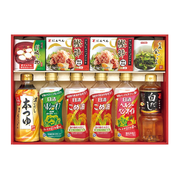 にんべん＆日清オイルバラエティギフト（117115） 商品サムネイル