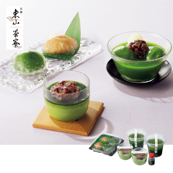 京都・東山茶寮 宇治抹茶水まんじゅうぜんざいと夏のスイーツセット（065089） 商品サムネイル