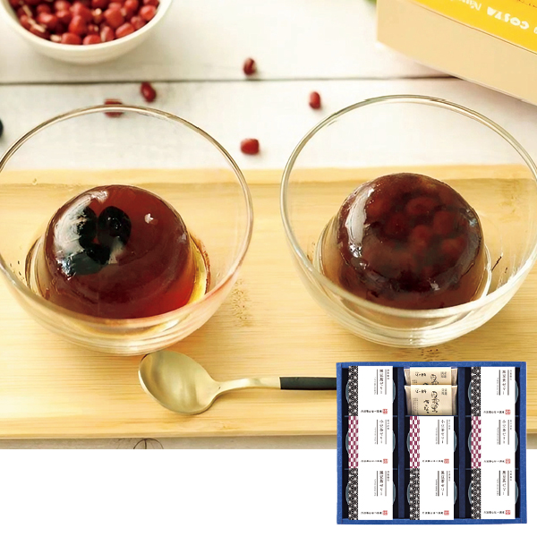 【ダイエーセレクション】はべ黒庵 丹波黒豆茶と小豆茶のゼリー（416238） 商品サムネイル