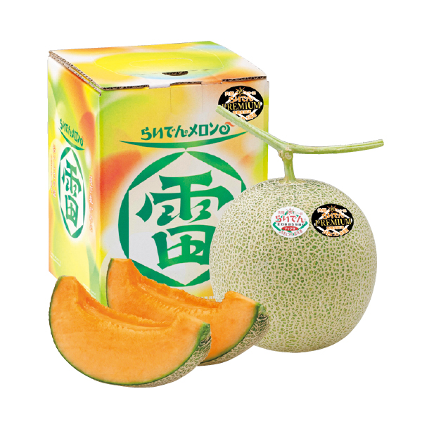 北海道共和町産（JAきょうわ） らいでんメロンプレミアム 秀品2L（014012） 商品サムネイル