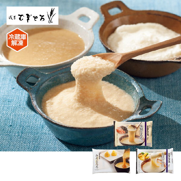 浅草むぎとろ とろろ3種食べくらべセット（090076） 商品サムネイル