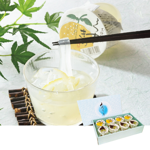 黄金の村 徳島県産 木頭ゆず くずきり＆すだちくずきりセット（086037） 商品サムネイル