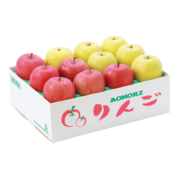青森県産 わけありサンふじりんごと王林（自宅用）（158024）お届け期間：11/22～12/28 商品サムネイル