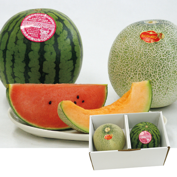 山形県産 赤肉メロンとピノガール詰合せ（017125） 商品サムネイル