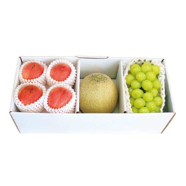 山形県産 果実爛漫（シャインマスカット、白桃、メロン）（010034） 商品サムネイル