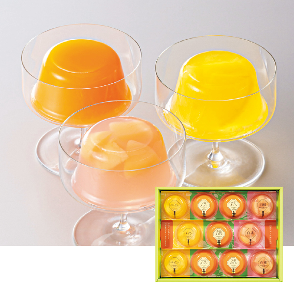 北辰フーズ 夕張メロンゼリー＆フルーツゼリーコレクション（067023） 商品サムネイル