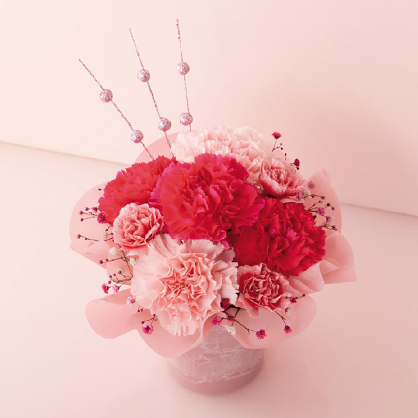 竹中庭園緑化 フラワーアレンジ「ピンクメヌエット」（480561） 商品サムネイル