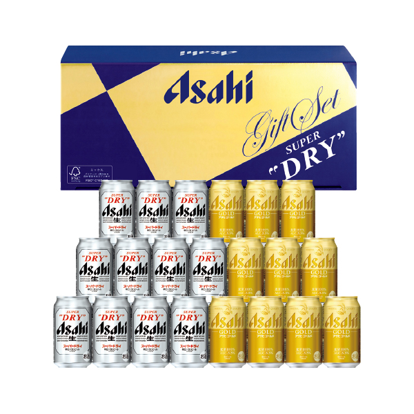 アサヒビール アサヒスーパードライ・アサヒゴールドダブルセット（121066） 商品サムネイル