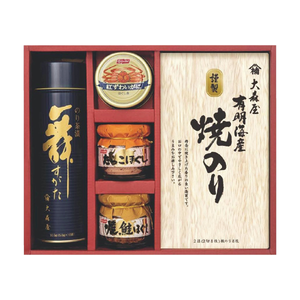 大森屋 のり・かに缶・瓶詰・お茶漬詰合せ（111050） 商品サムネイル