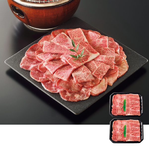 国産黒毛和牛ばら焼肉用・牛たんセット（114011） 商品サムネイル