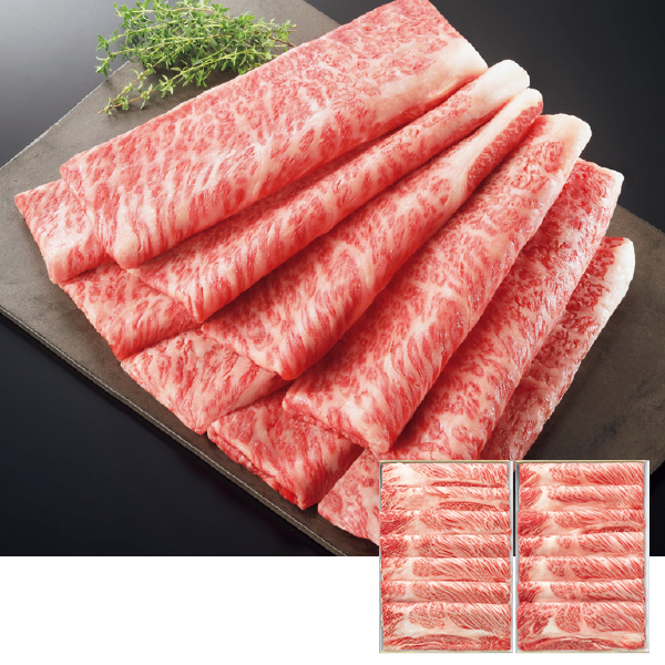 国産黒毛和牛かたロースすきやき用2段（159032） 商品サムネイル