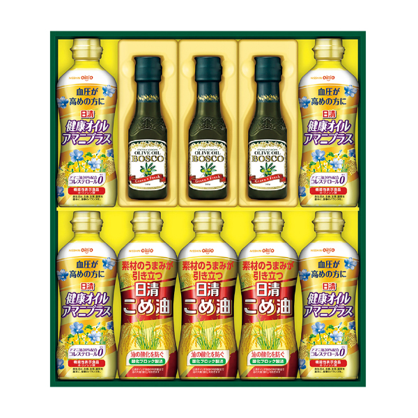 日清オイリオ ボスコオリーブオイル&バラエティオイルギフト（116028） 商品サムネイル