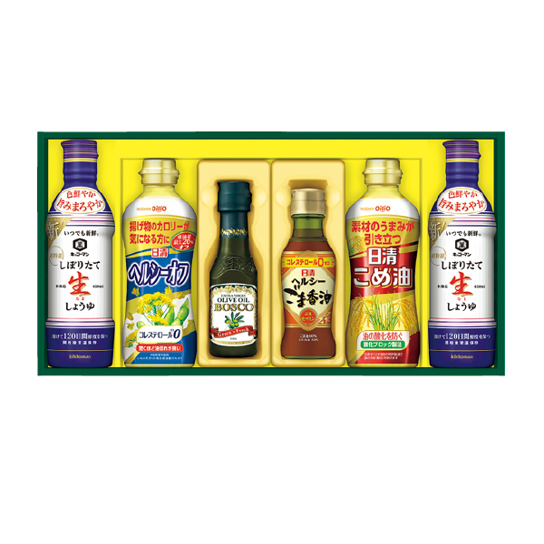日清オイリオ バラエティオイル&キッコーマンしぼりたて生しょうゆギフト（131151） 商品サムネイル