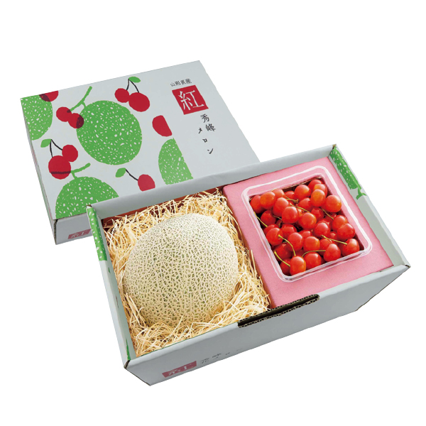 山形県産 さくらんぼ（紅秀峰）、青肉メロン詰合せ（019099） 商品サムネイル
