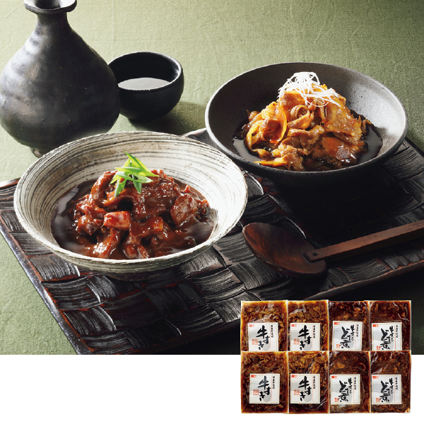 お肉の専門店スギモト 国産牛牛すき＆牛すじどて煮セット（104120） 商品サムネイル