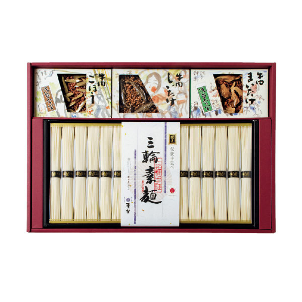 麦坐&浅草今半 三輪素麺 牛肉佃煮詰合せ（120021） 商品サムネイル