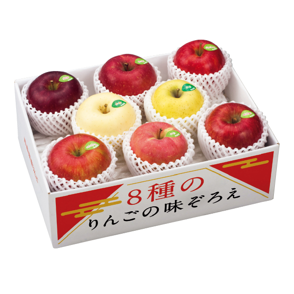 青森県産 8種のりんごの味ぞろえ（019044）お届け期間：12/5～12/31 商品サムネイル