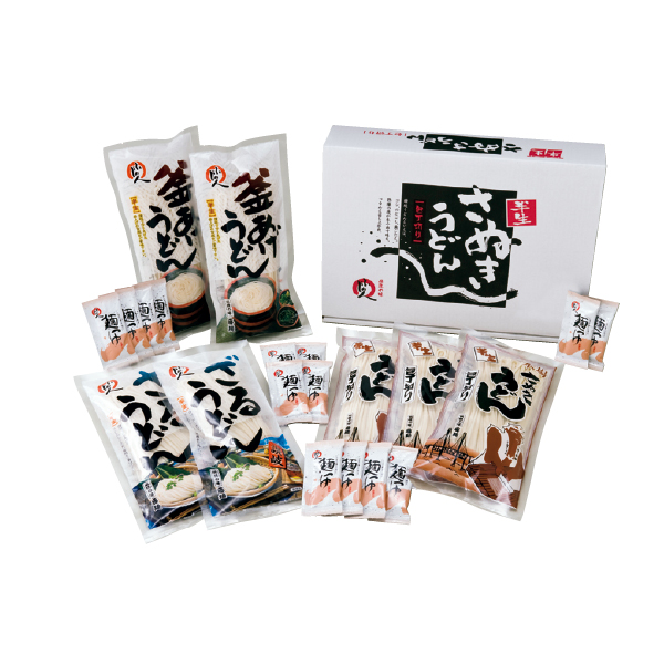 伝統の味 藤麺 包丁切りさぬき半生うどん詰合せ（122108） 商品サムネイル
