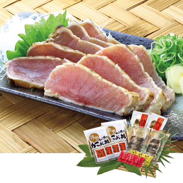 明神水産 藁焼きかつおとびんちょうまぐろ詰合せ（149992） 商品サムネイル